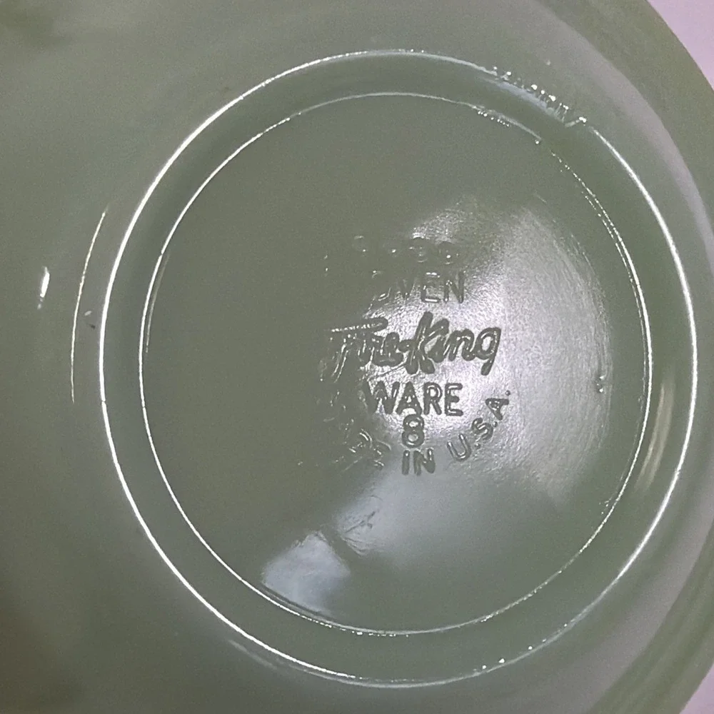 Vintage Jadeite Fireking Bowl Cereal Salad 6